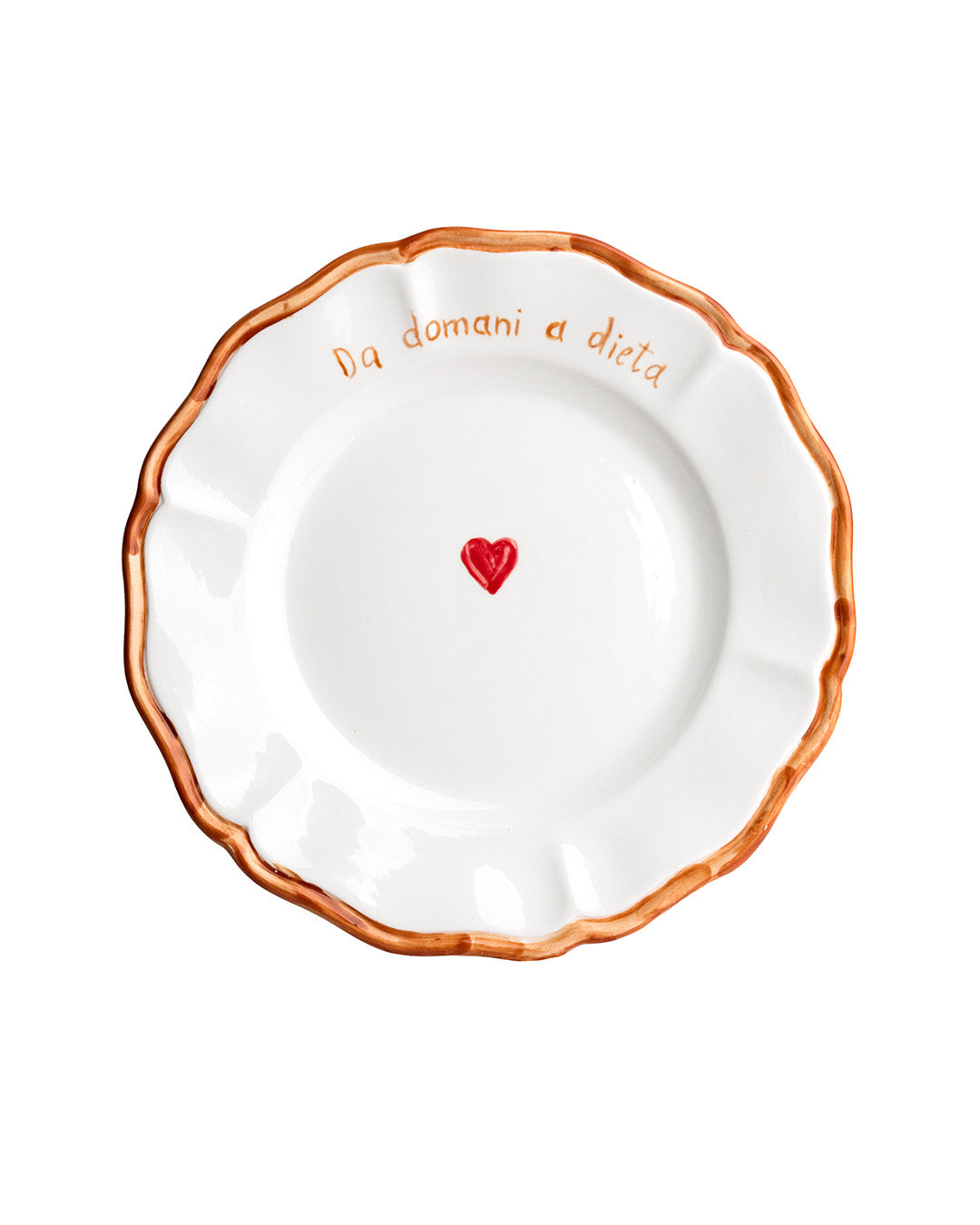 Dillo con un piatto Scalloped Ceramic Plates - Set of 6 | 26cm