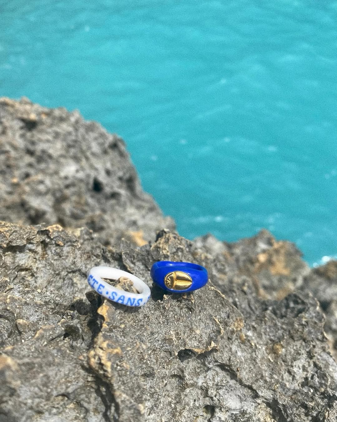 "Soleil d'un été sans fin" Handwritten Ring