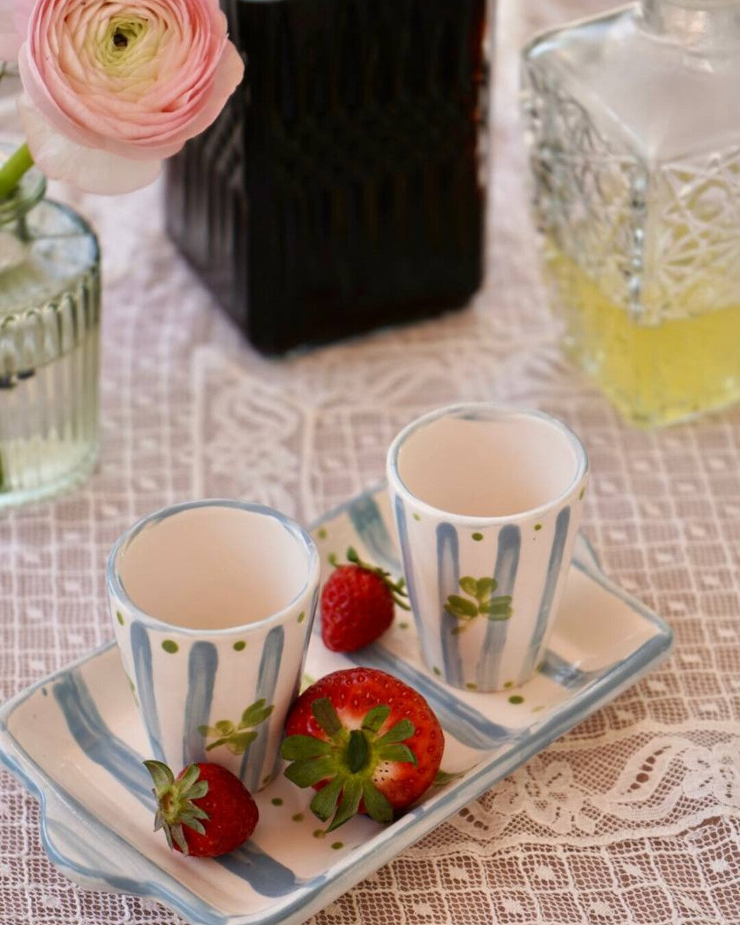 Striped Liqueur Set