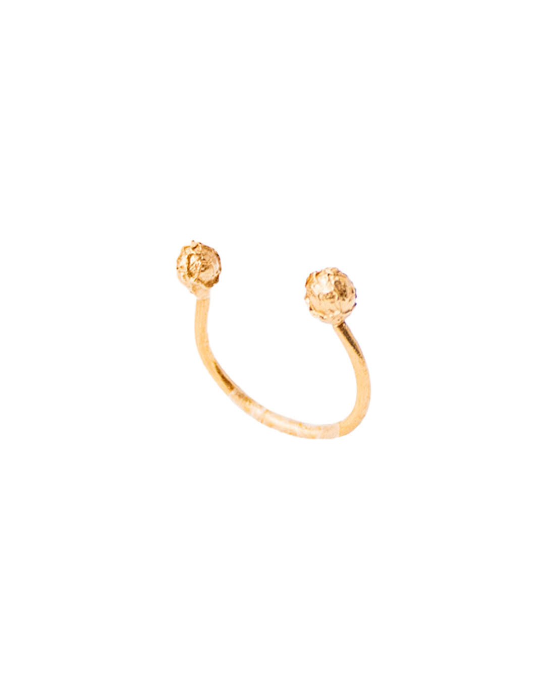 Handmade open ring pepper grains - Mandala T