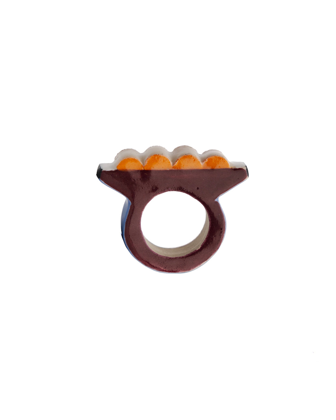 Handmade ceramic ring - bold arcades - Marine Gautier