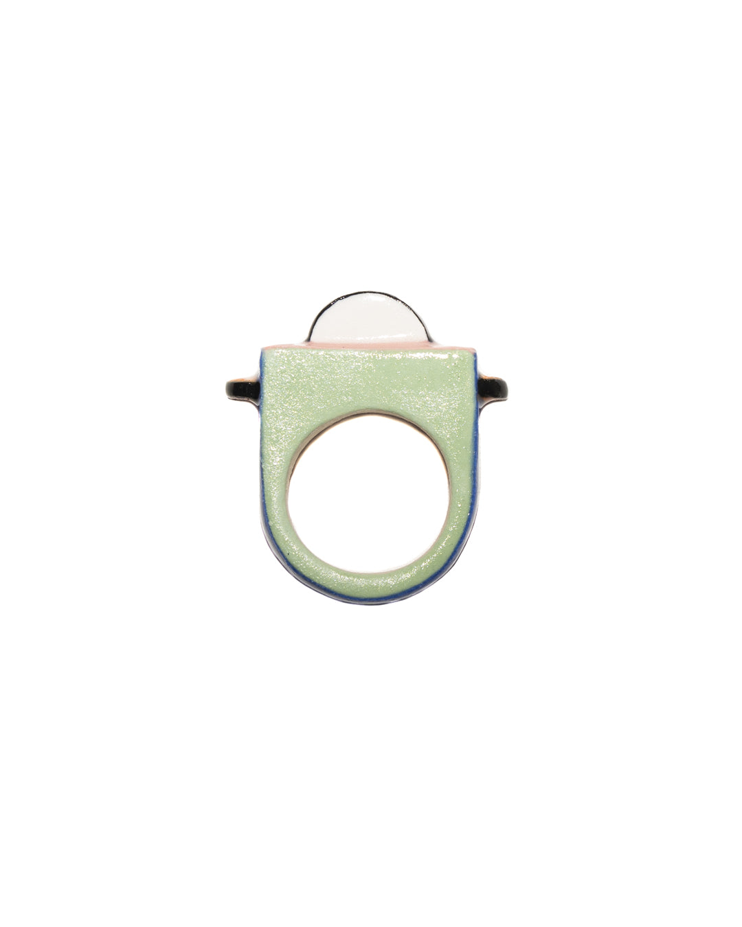Handmade ceramic ring - Bold Arch - Marine Gautier