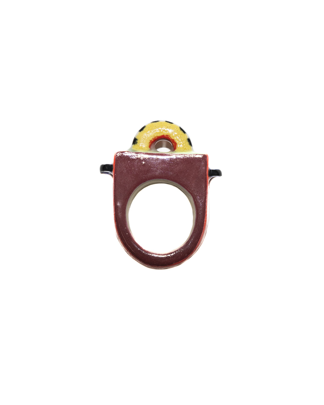 Striped Arch Ceramic Ring