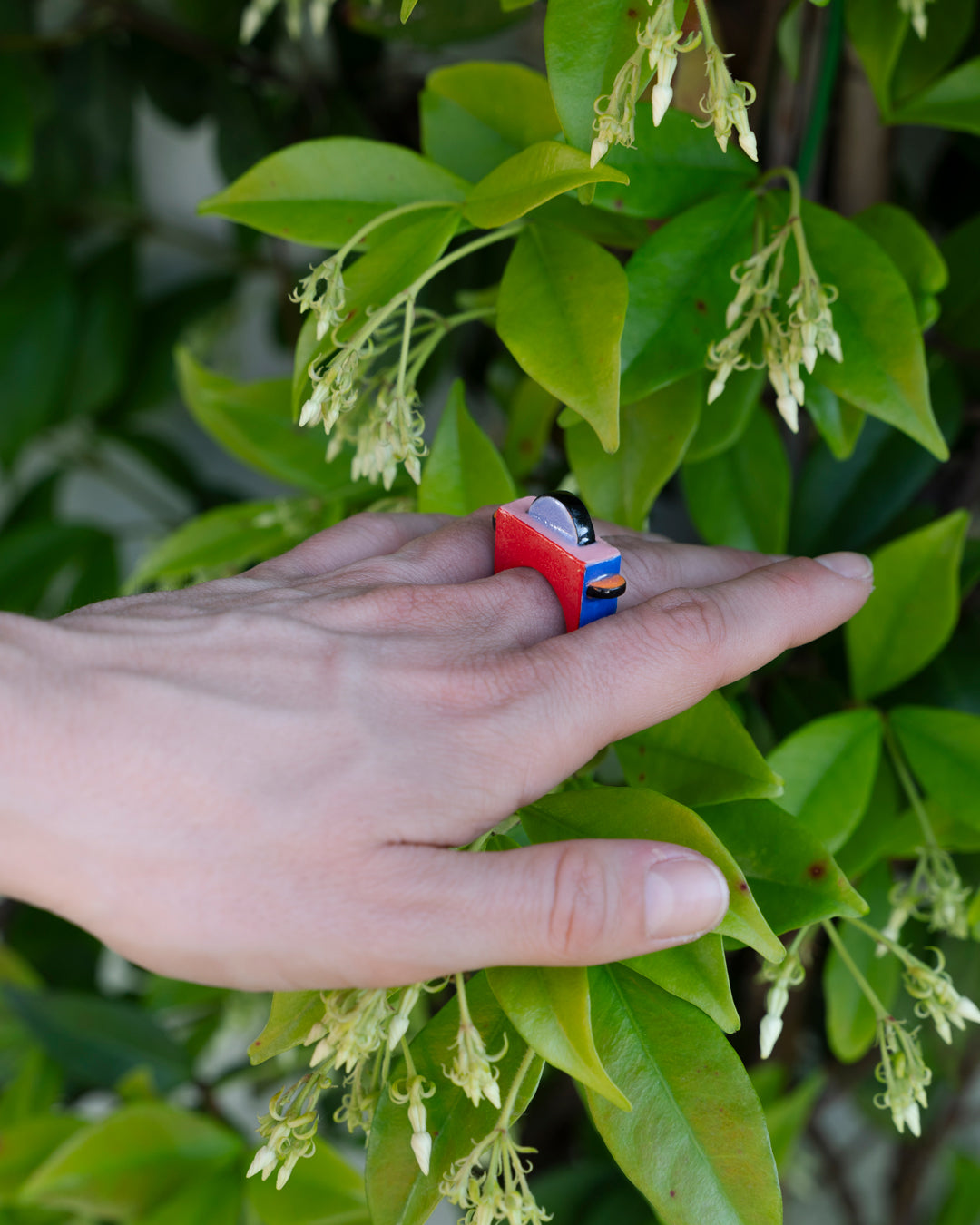 Handmade ceramic ring - Bold Arch - Marine Gautier