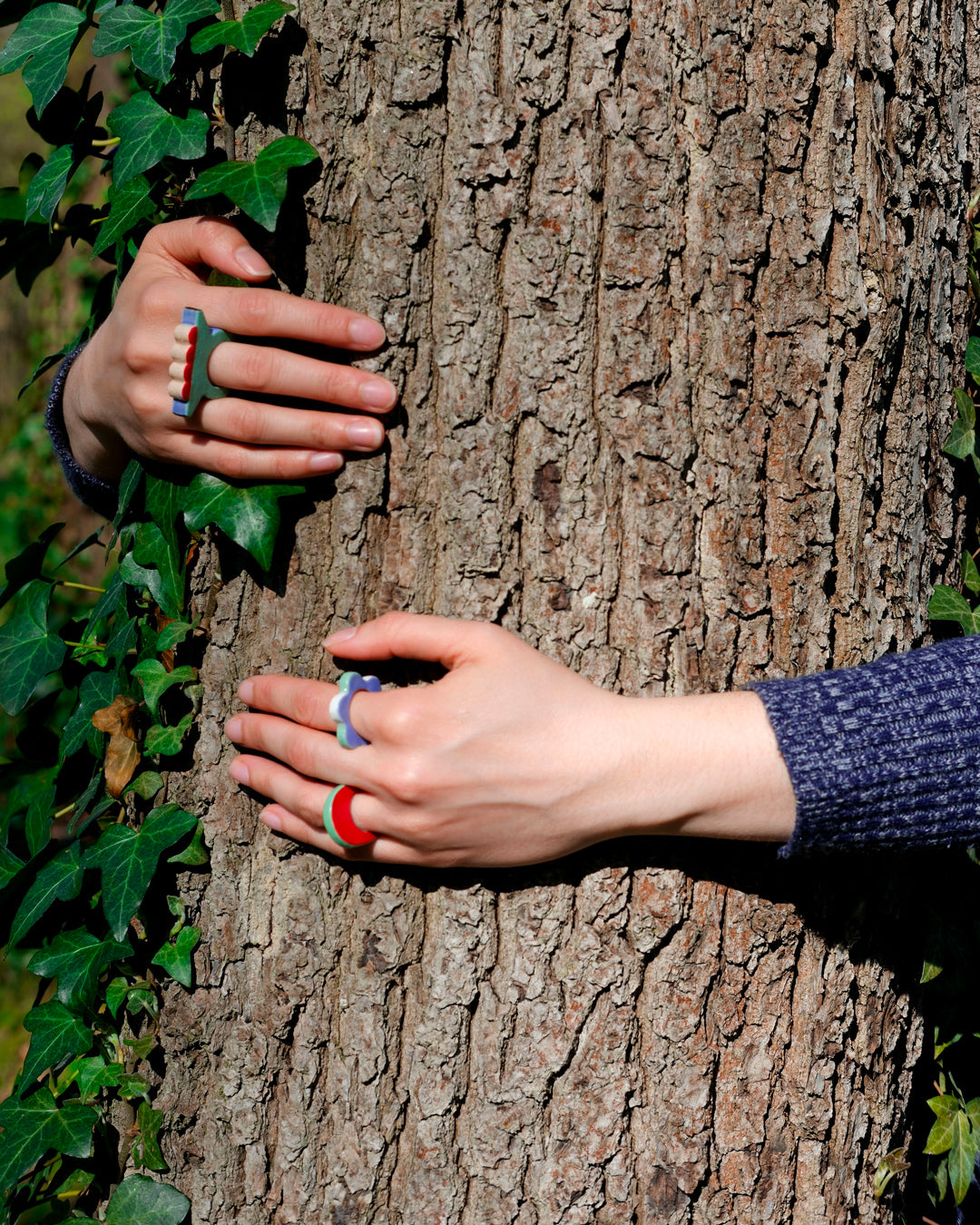 Handmade ceramic ring - bold arcades - Marine Gautier