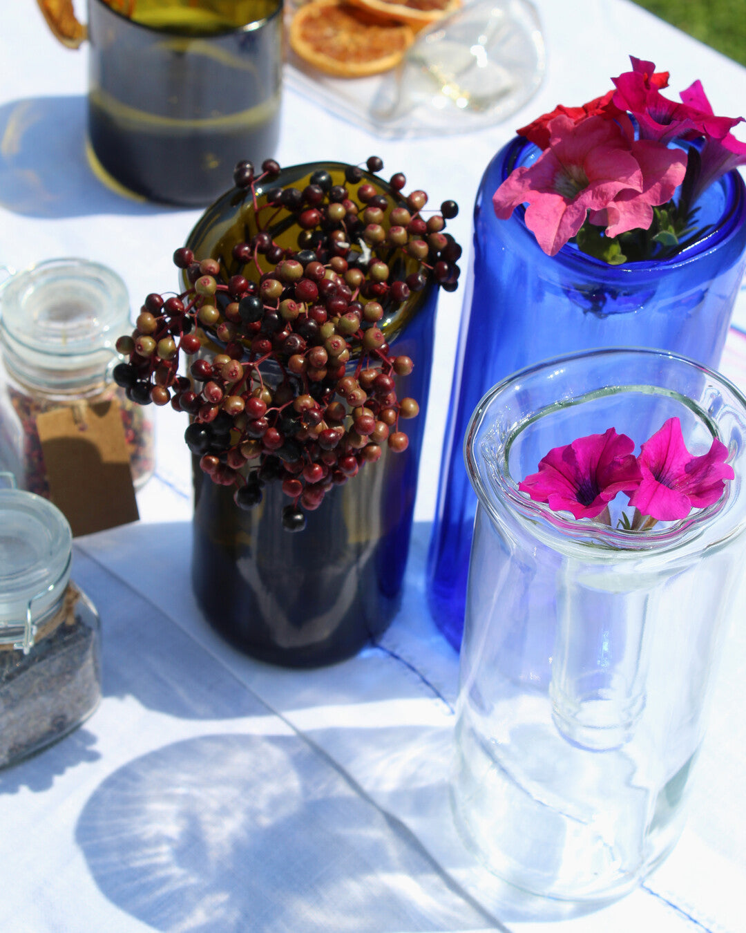 recycled glass vase- Marte 21