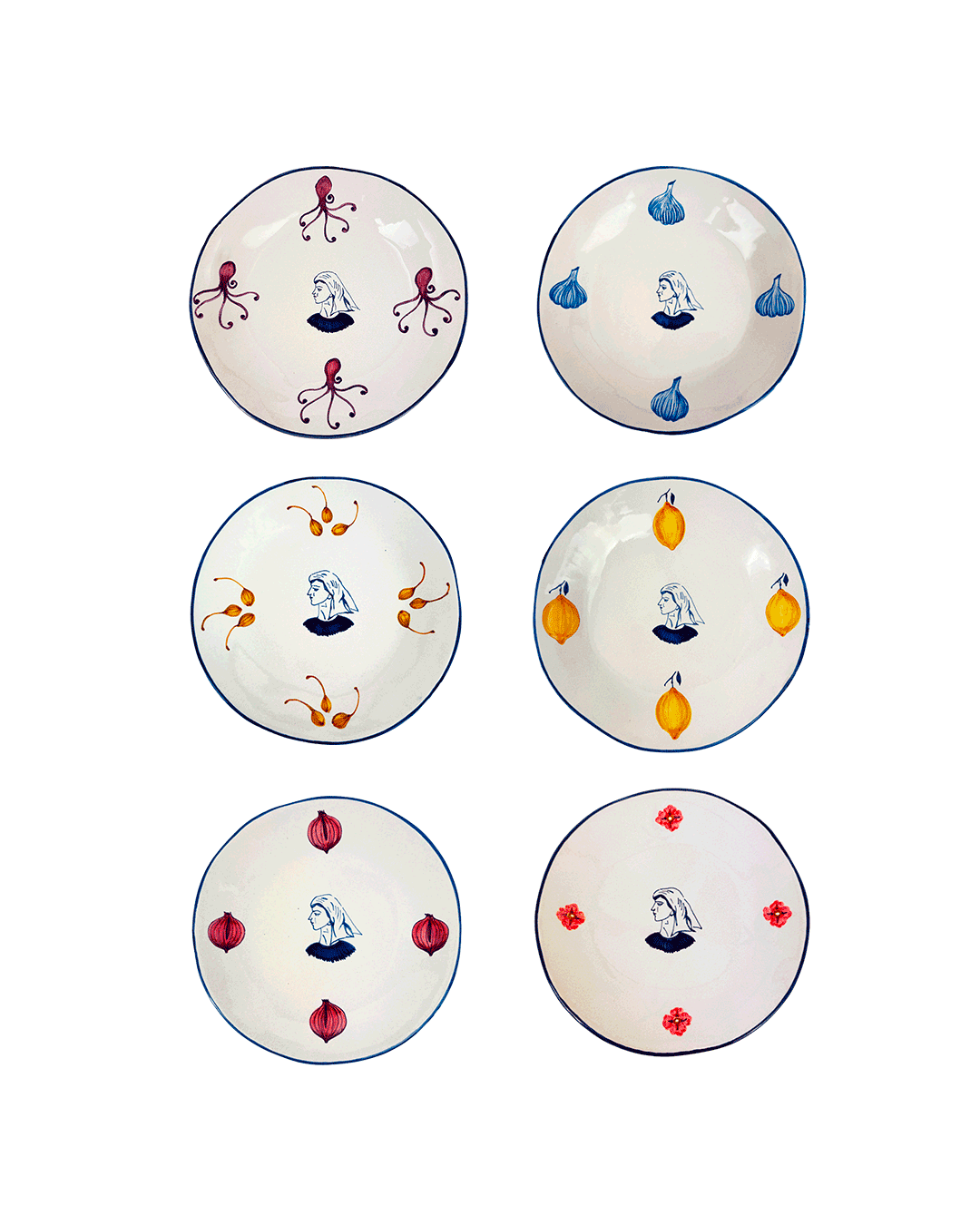 Mediterranean Essentials | La Pescatrice Deep Bundle - set of 6