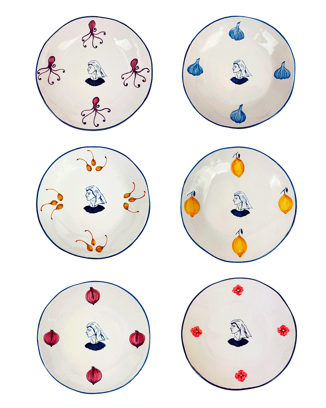 Mediterranean Essentials | La Pescatrice Dinner Bundle - set of 6