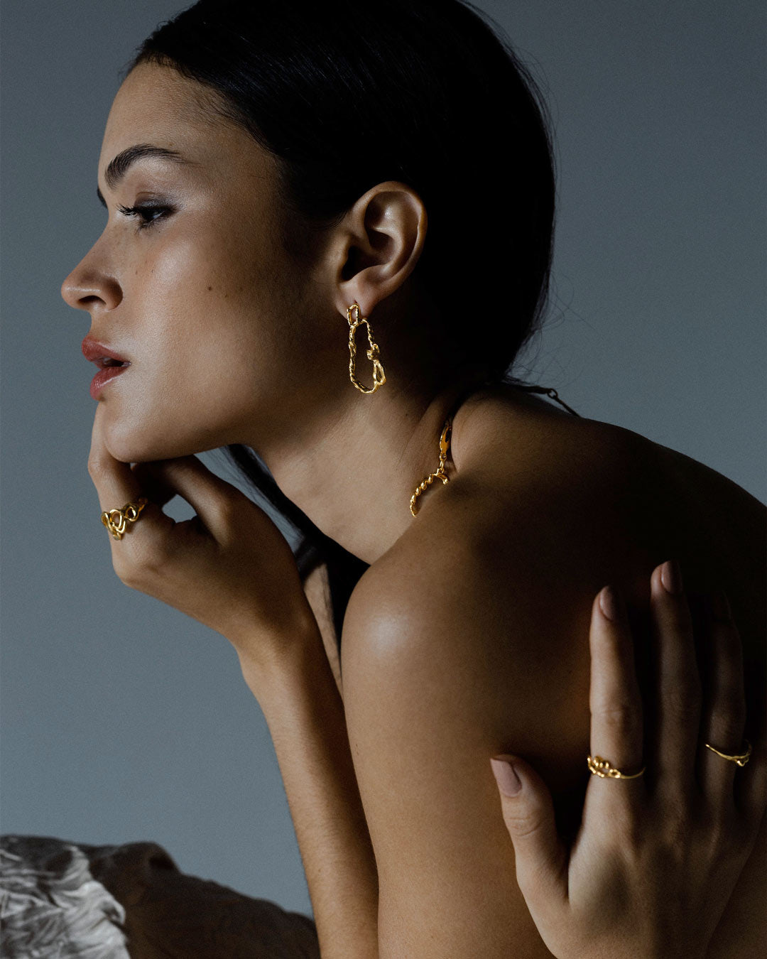 Handmade handcrafted jewelry silver gold earrings