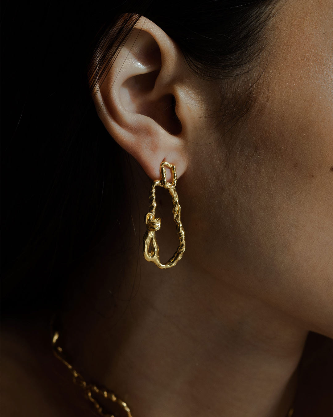 Handmade handcrafted jewelry silver gold earrings