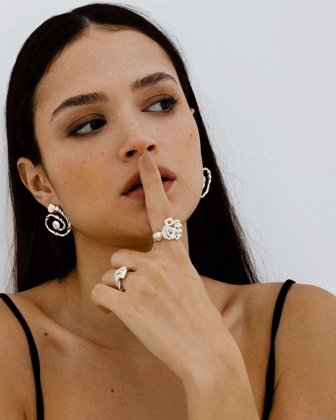 Handmade handcrafted jewelry silver gold earrings