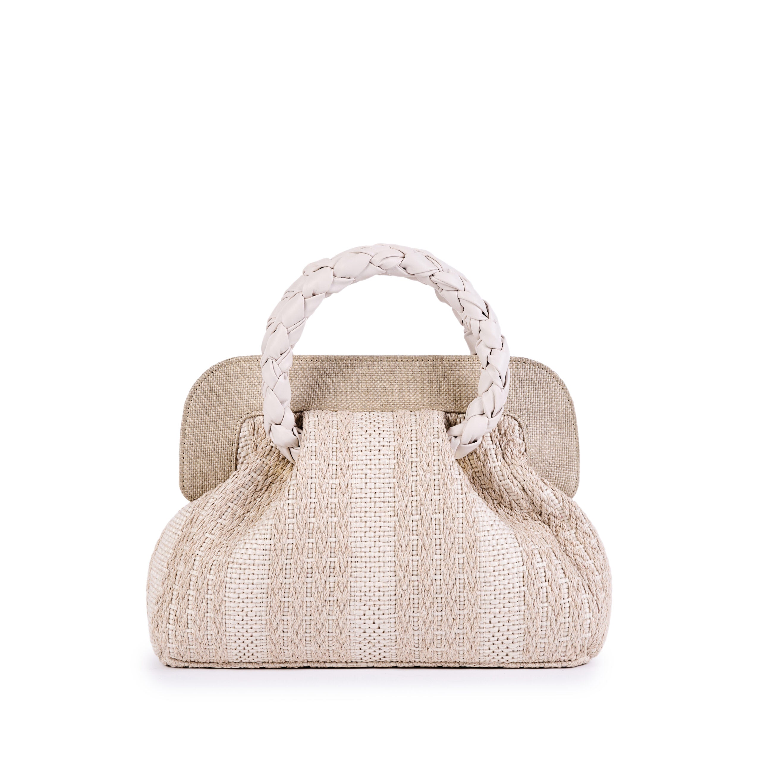 ViaMailBag Jacquard raffia bag