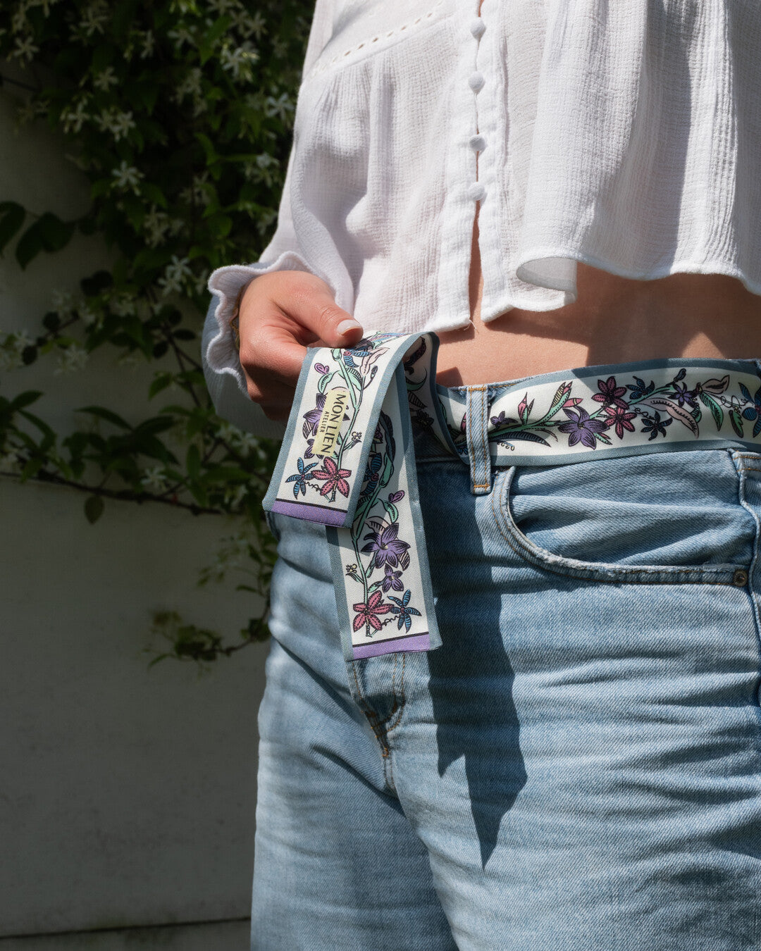 Sash in silk - Il sogno floreale - multicolored