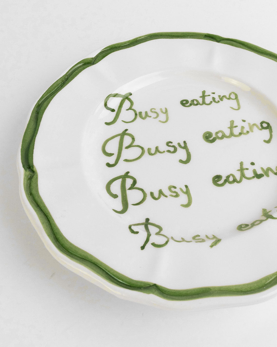 Busy eating plate pottery ceramics Musae Studio