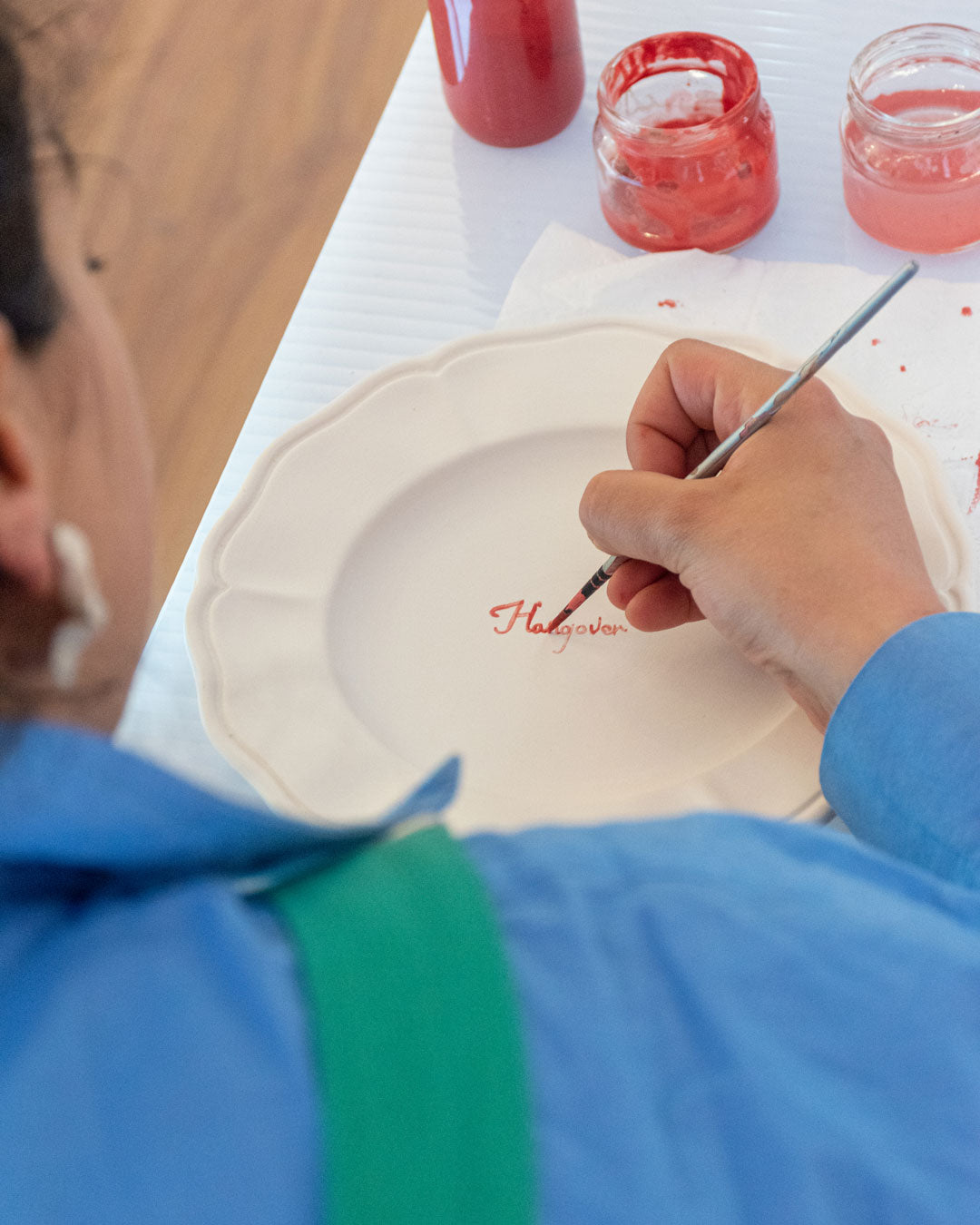 Handmade custom plate - Hand Painted - Musae Studio
