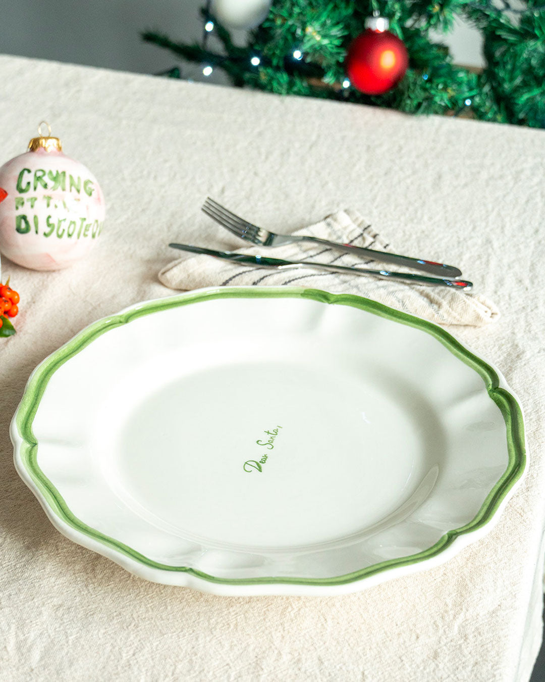 "Dear Santa" Big plate