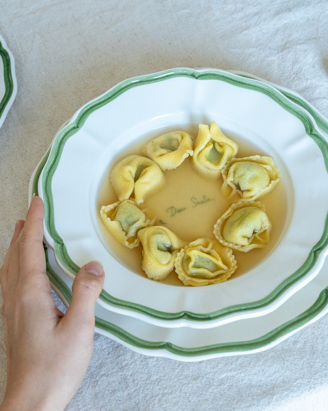 "Dear Santa" Big plate