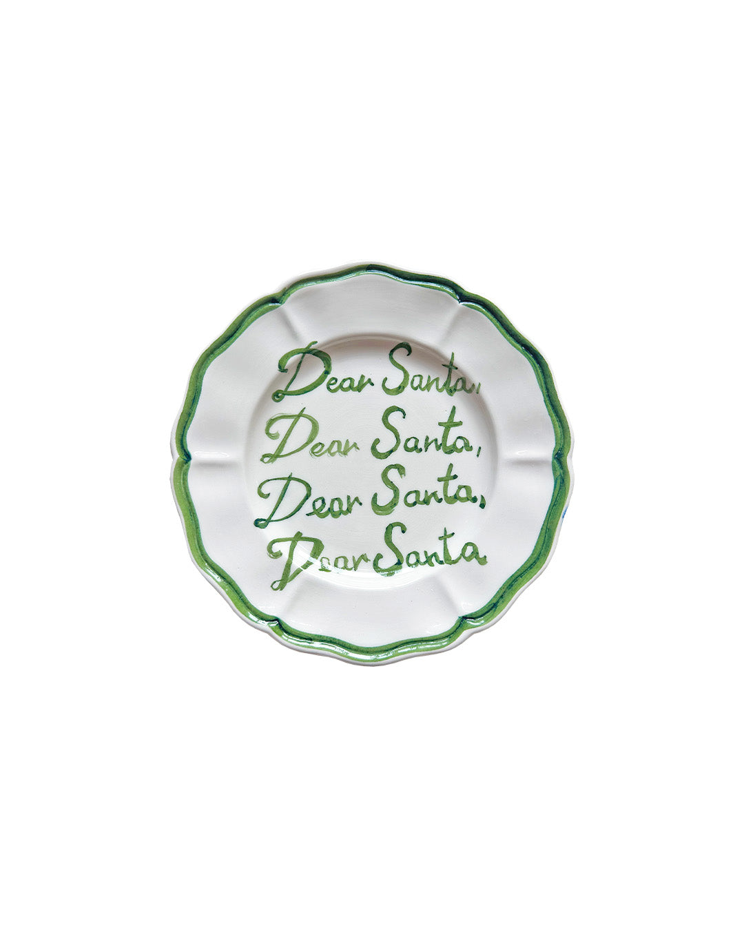"Dear Santa, Dear Santa" plate