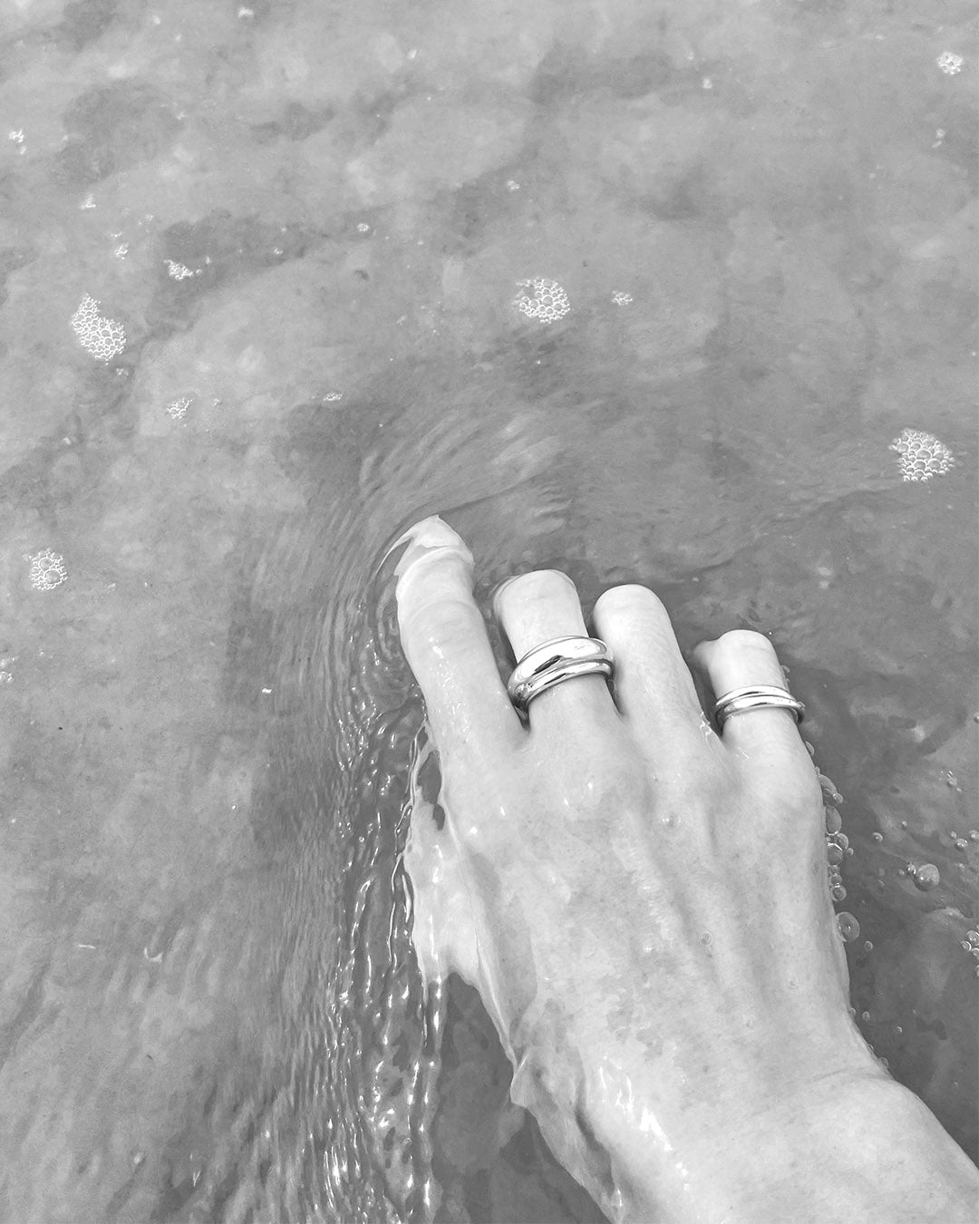 Handmade simple silver ring - NEEO Tide