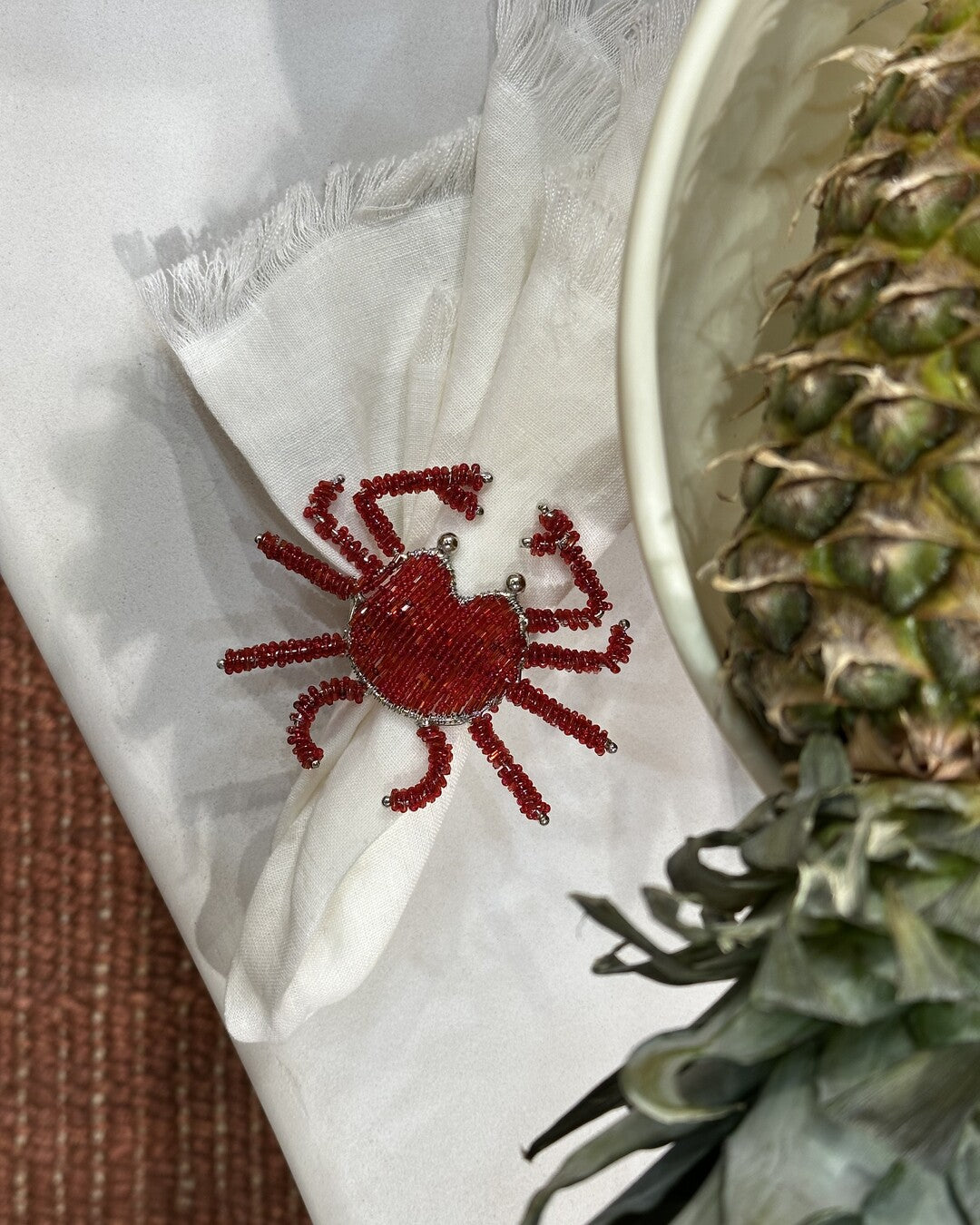 Crab napkin ring
