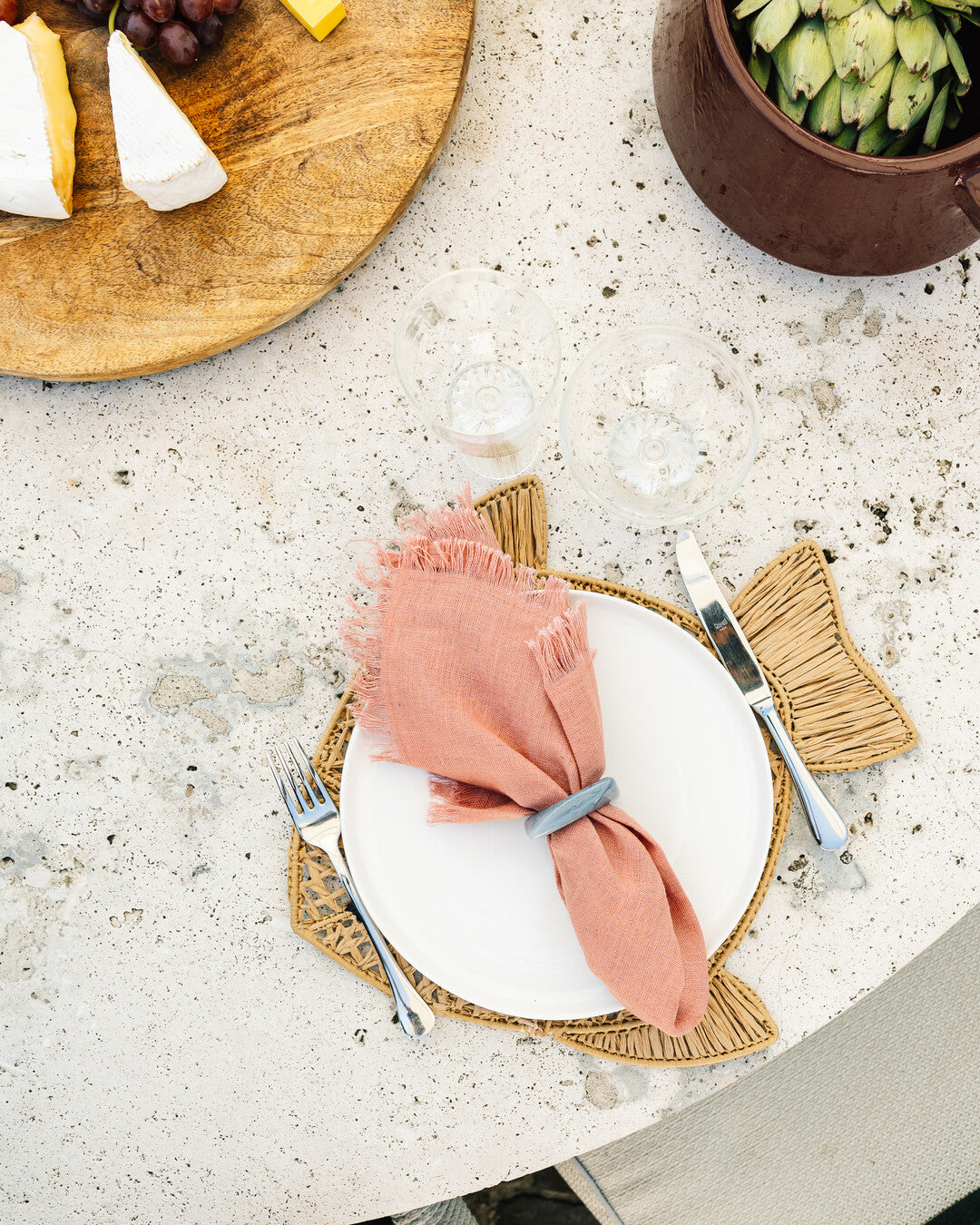 Outline resin napkin ring - set of 2