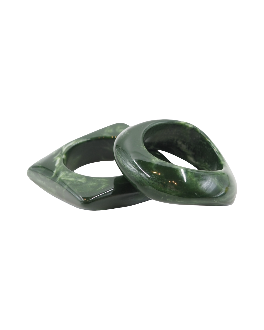 Outline resin napkin ring - set of 2