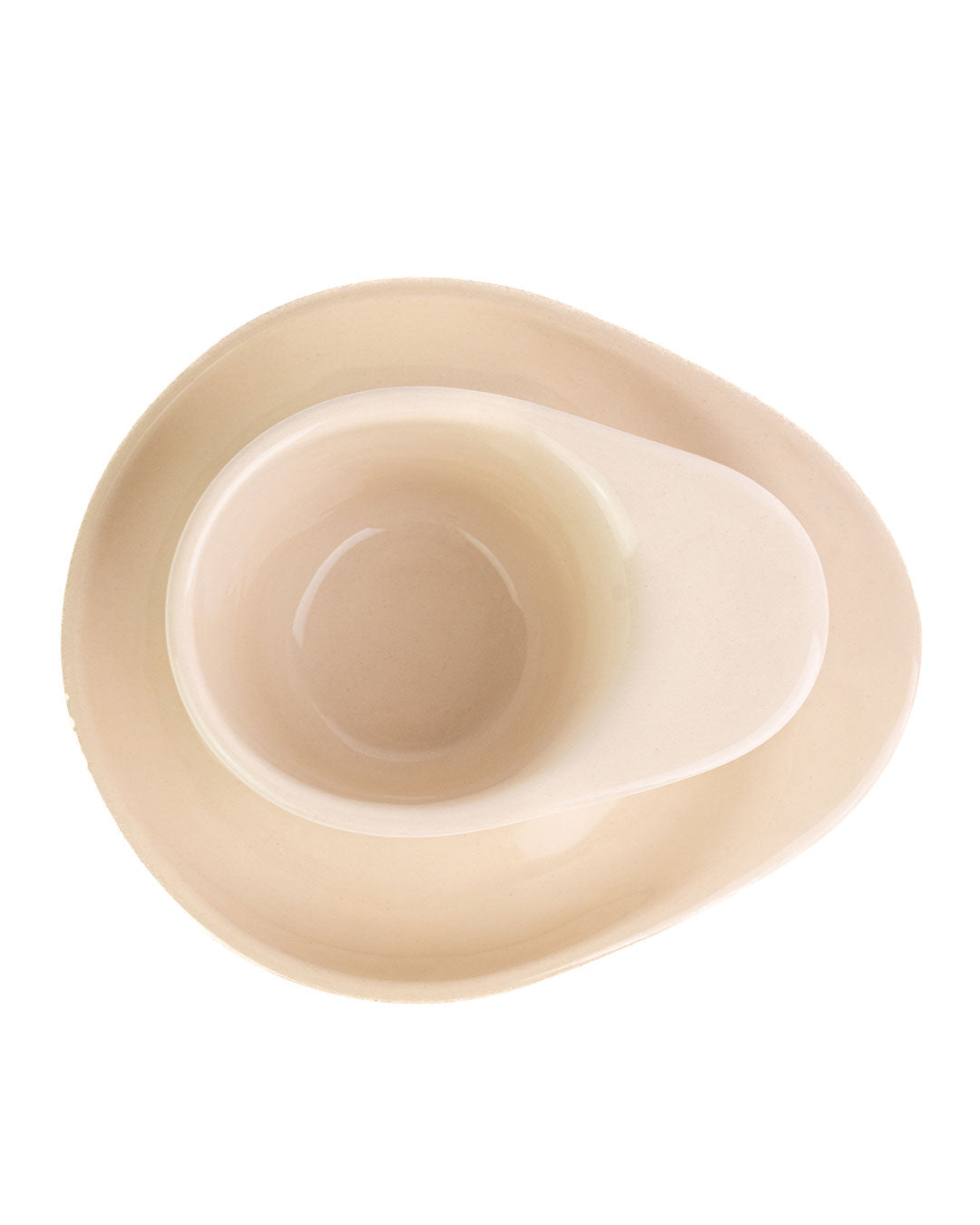 Ameno Espresso Cup beige with Plate_pottery_nu ceramica