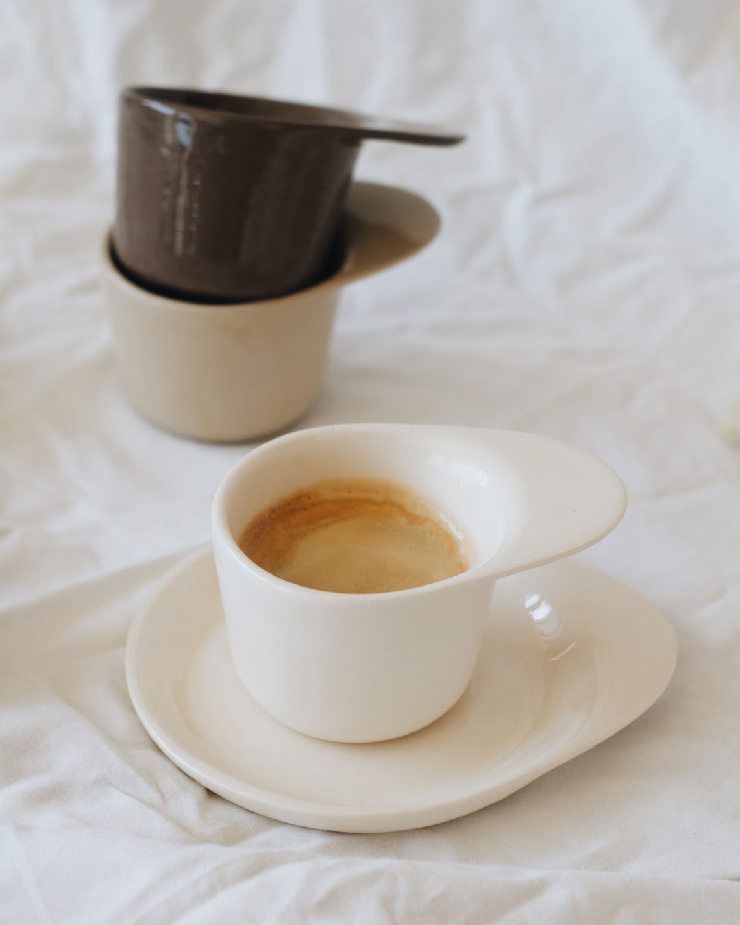 Ameno Espresso Cup with Plate – Set of 6_pottery_nu ceramica