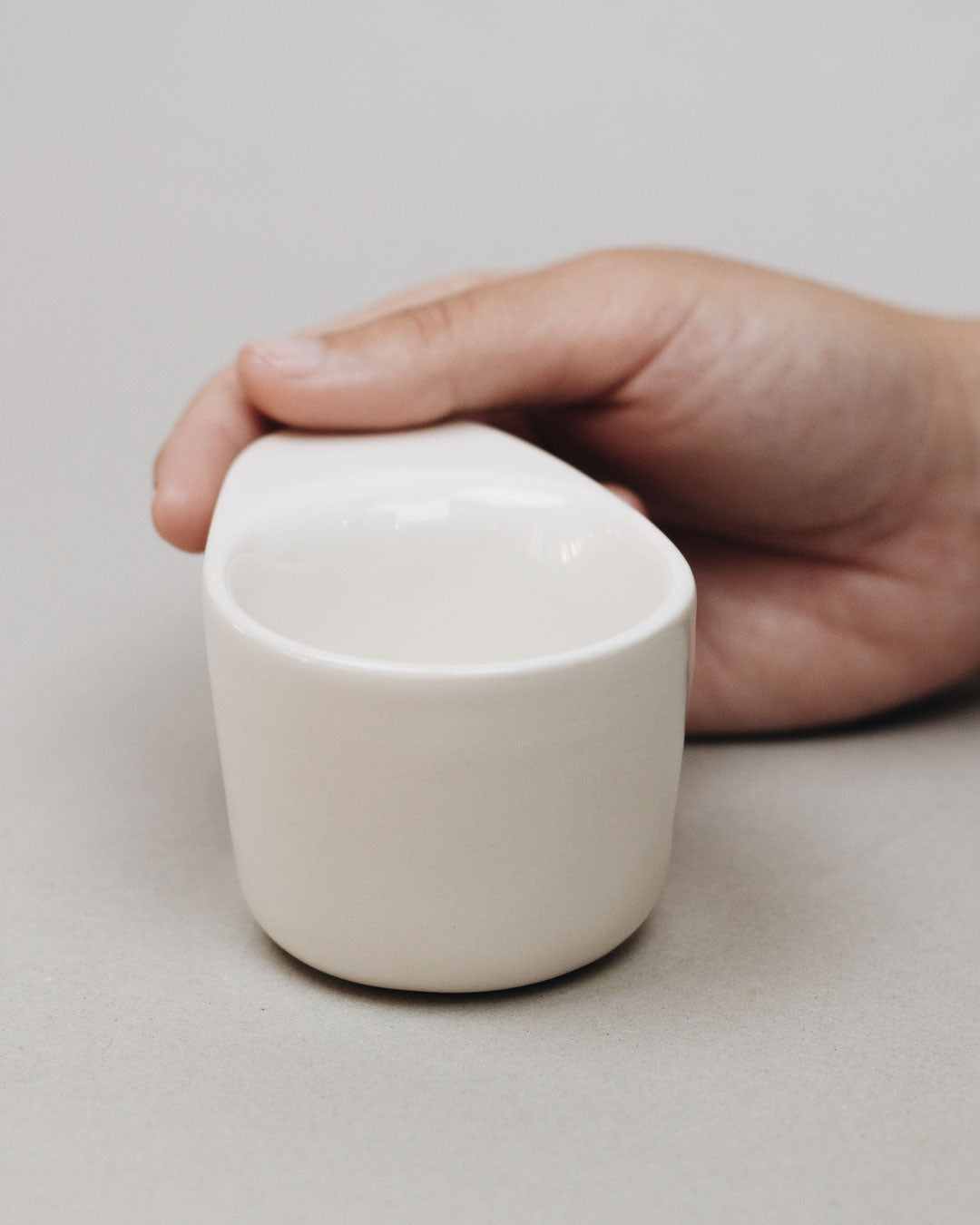 Ameno Espresso Cup white with Plate_pottery_nu ceramica
