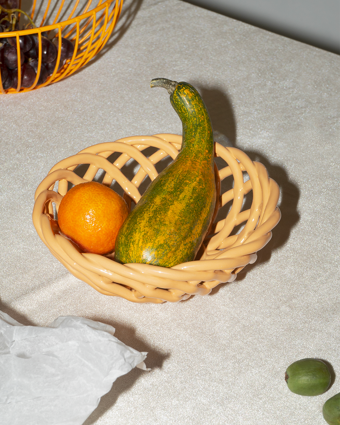 Sicilia Ceramic Basket - Small