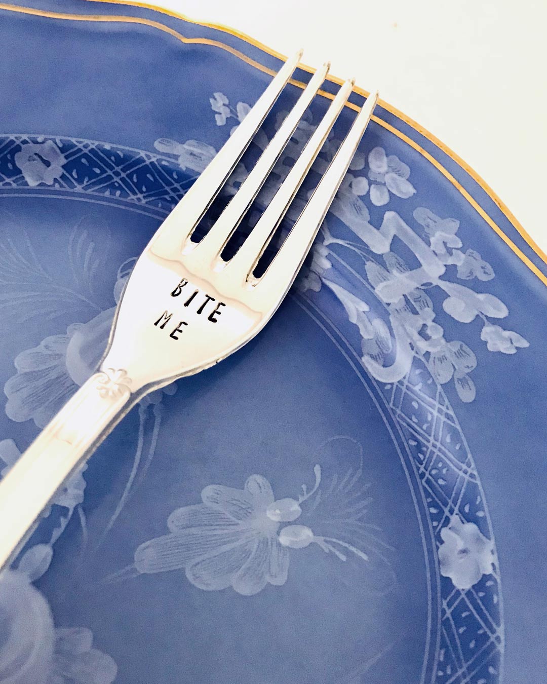 Vintage Silver Hand-stamped fork