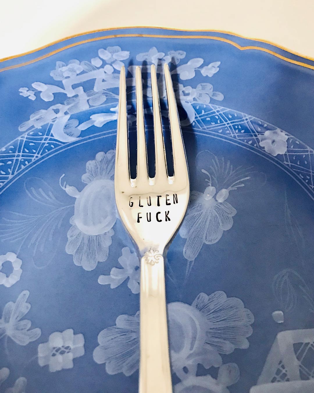 Vintage Silver Hand-stamped fork