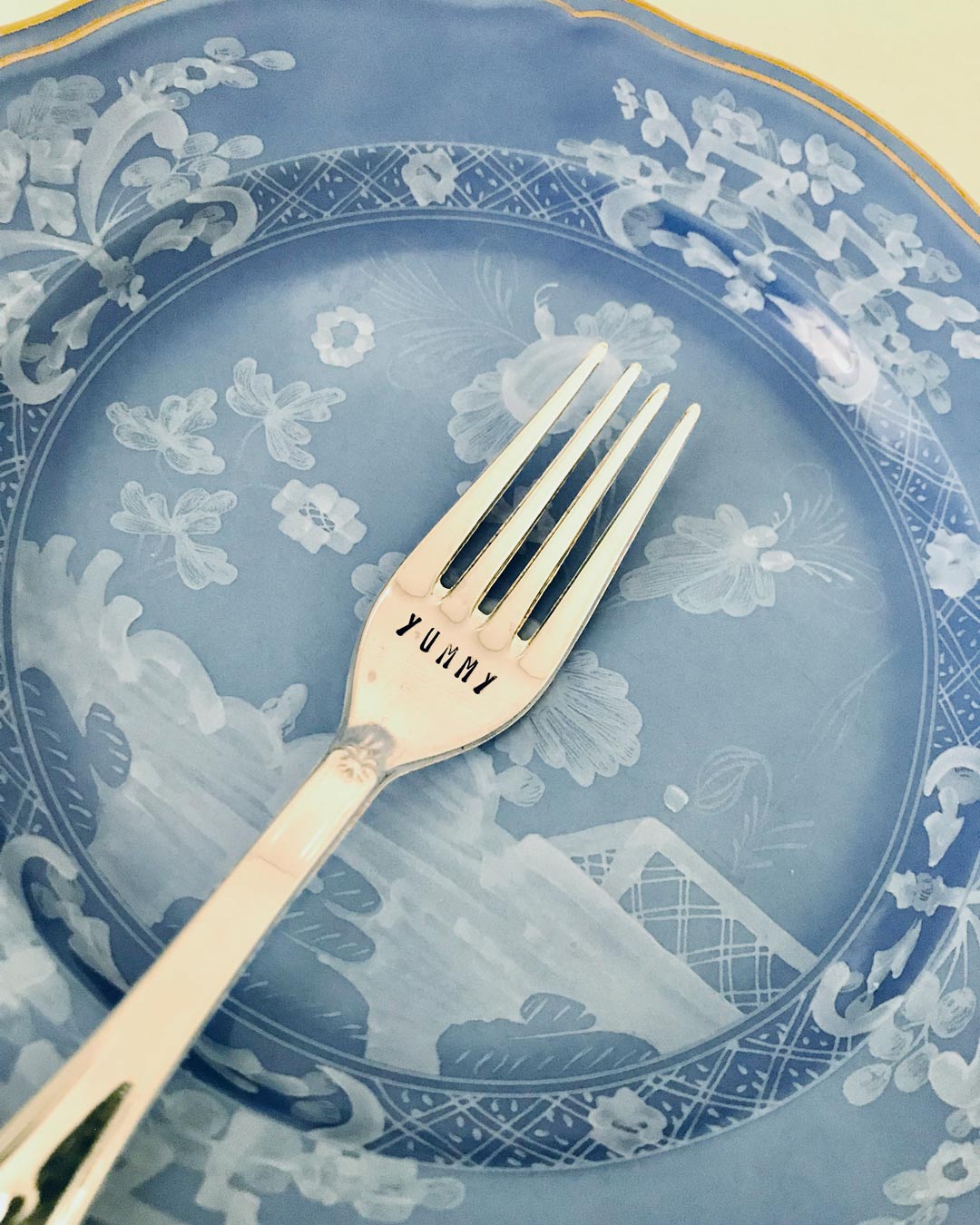 Vintage Silver Hand-stamped fork