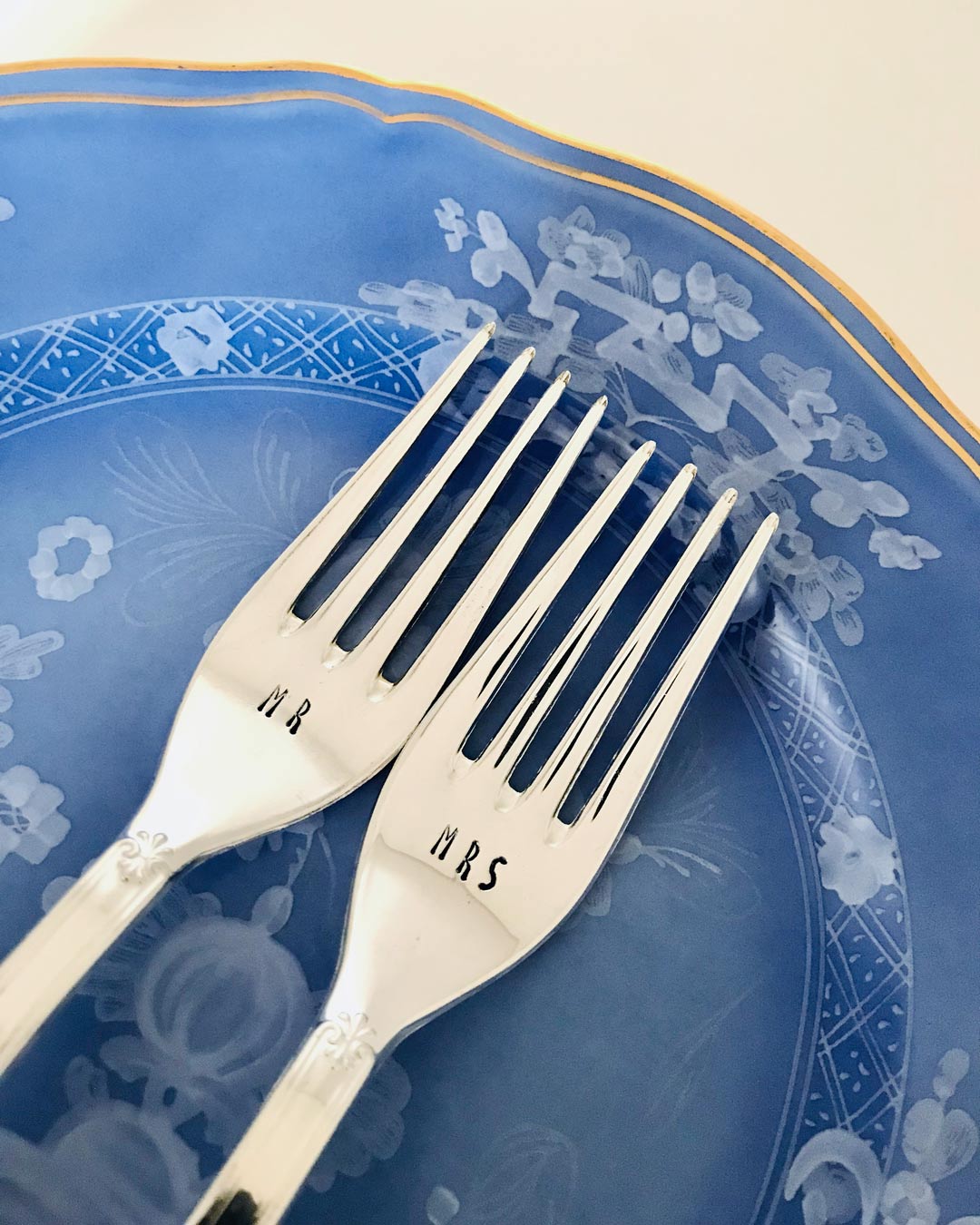 Vintage Silver Hand-stamped fork