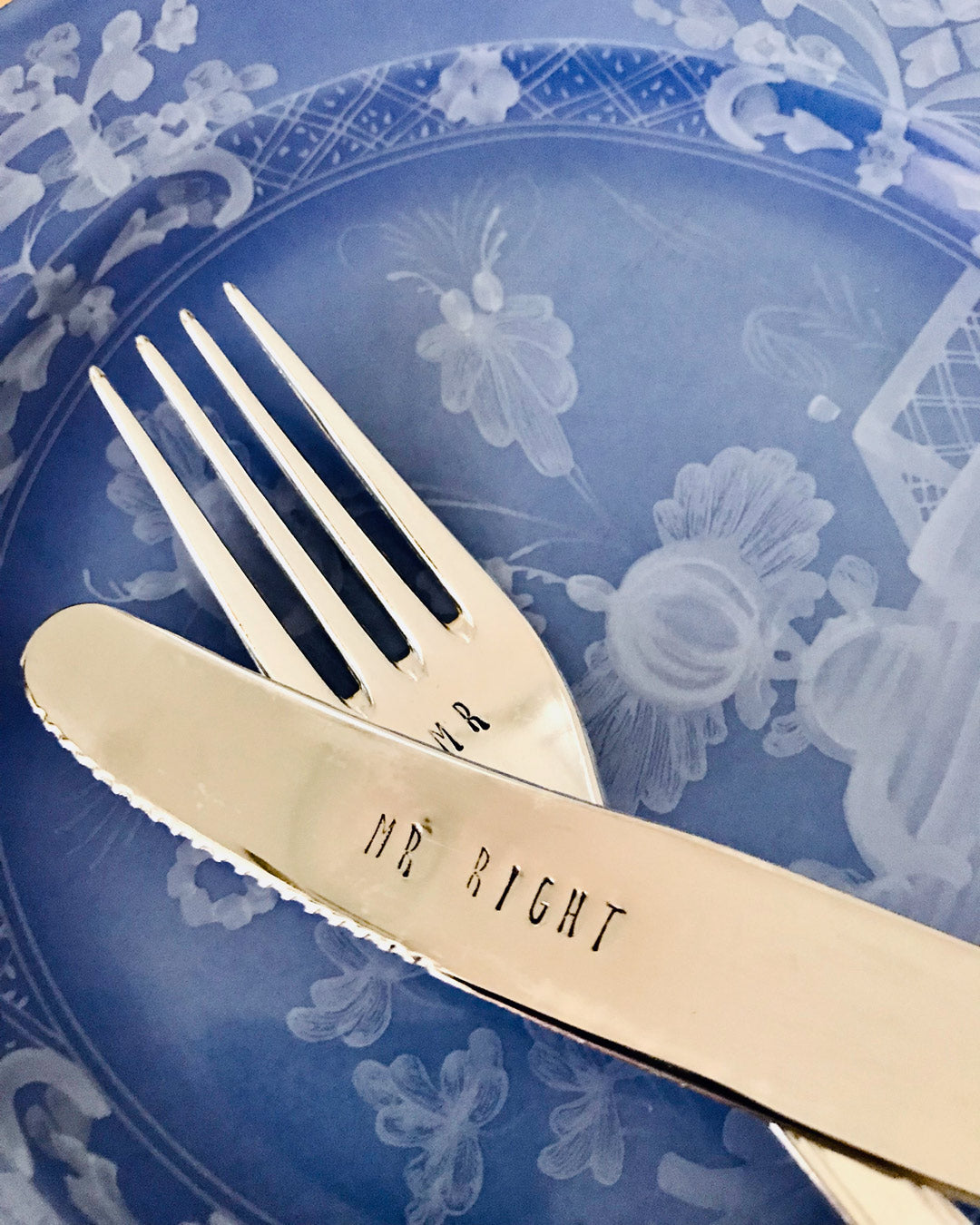 <hand stamped vintage silver knife - Ohyeahspoon