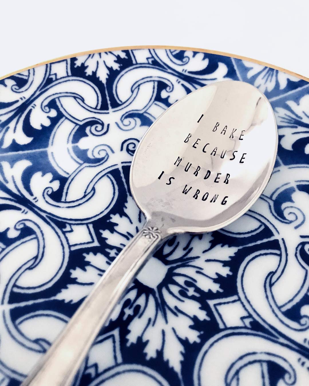 Vintage Silver Hand-stamped spoon