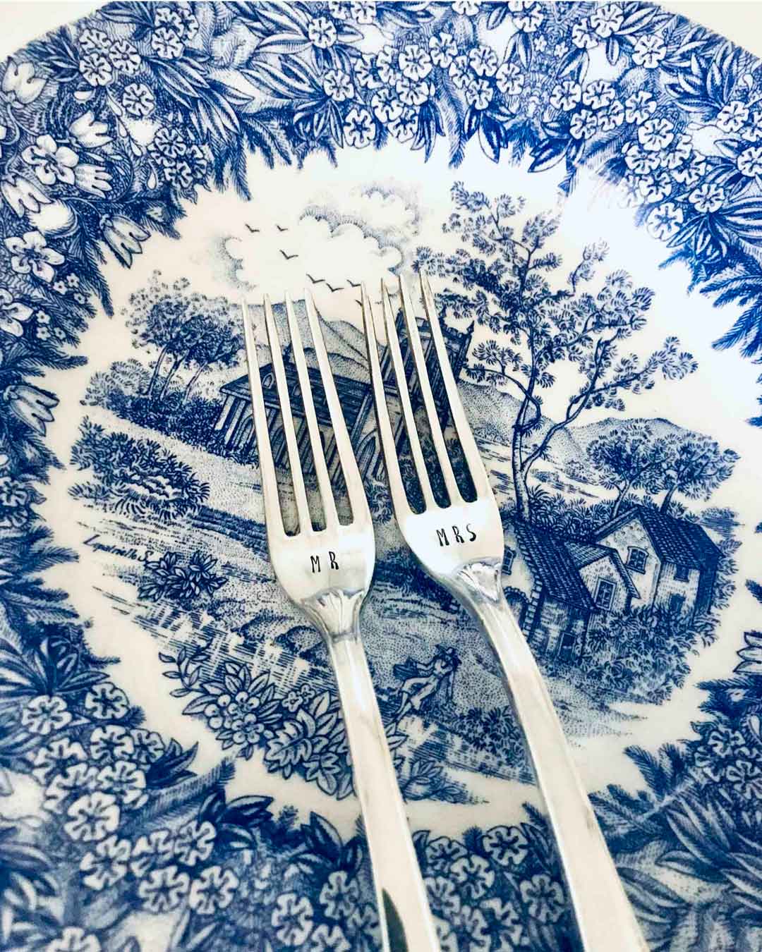 Vintage Silver Hand-stamped fork
