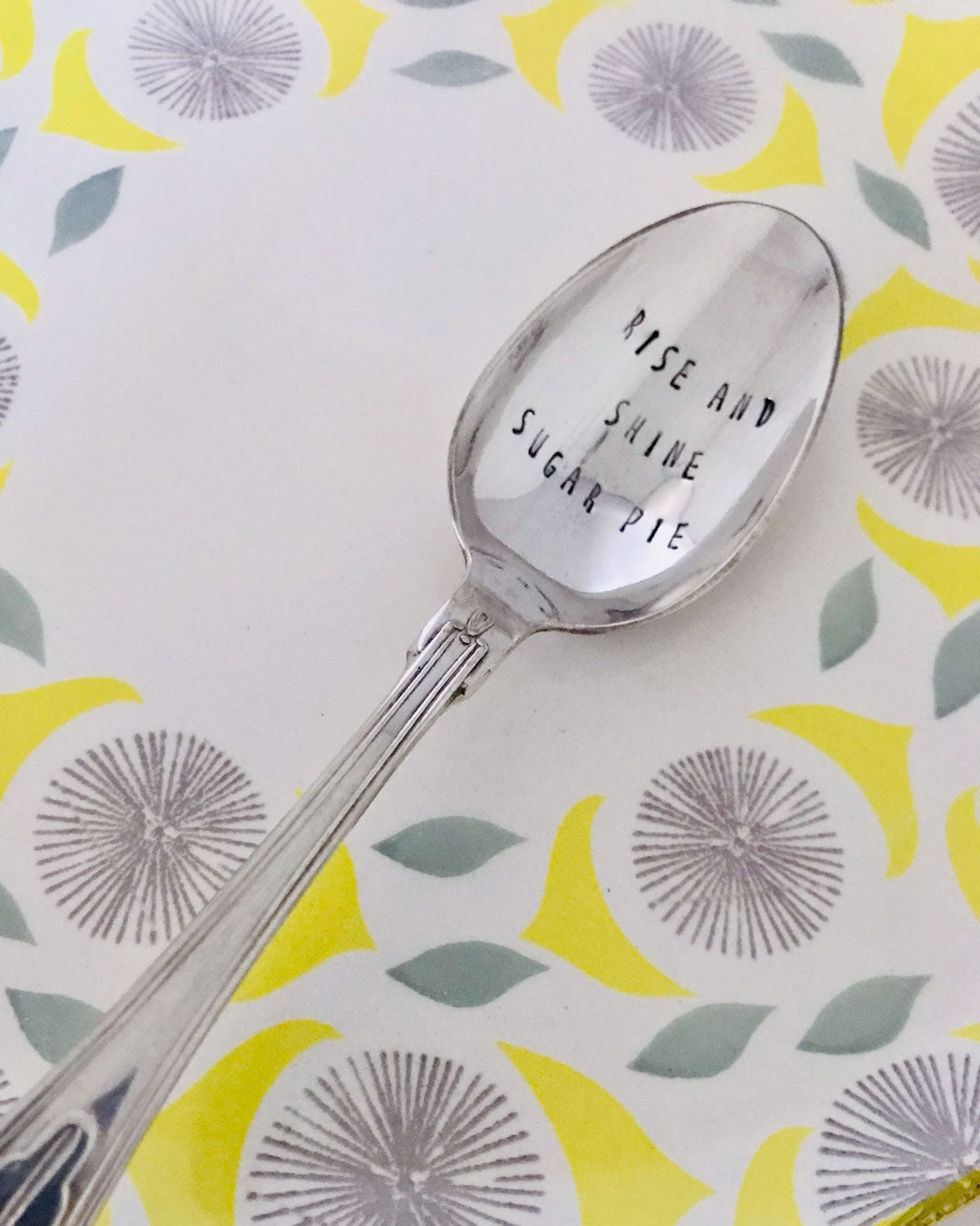 Hand stamped silver spoon - ophyeahspoon