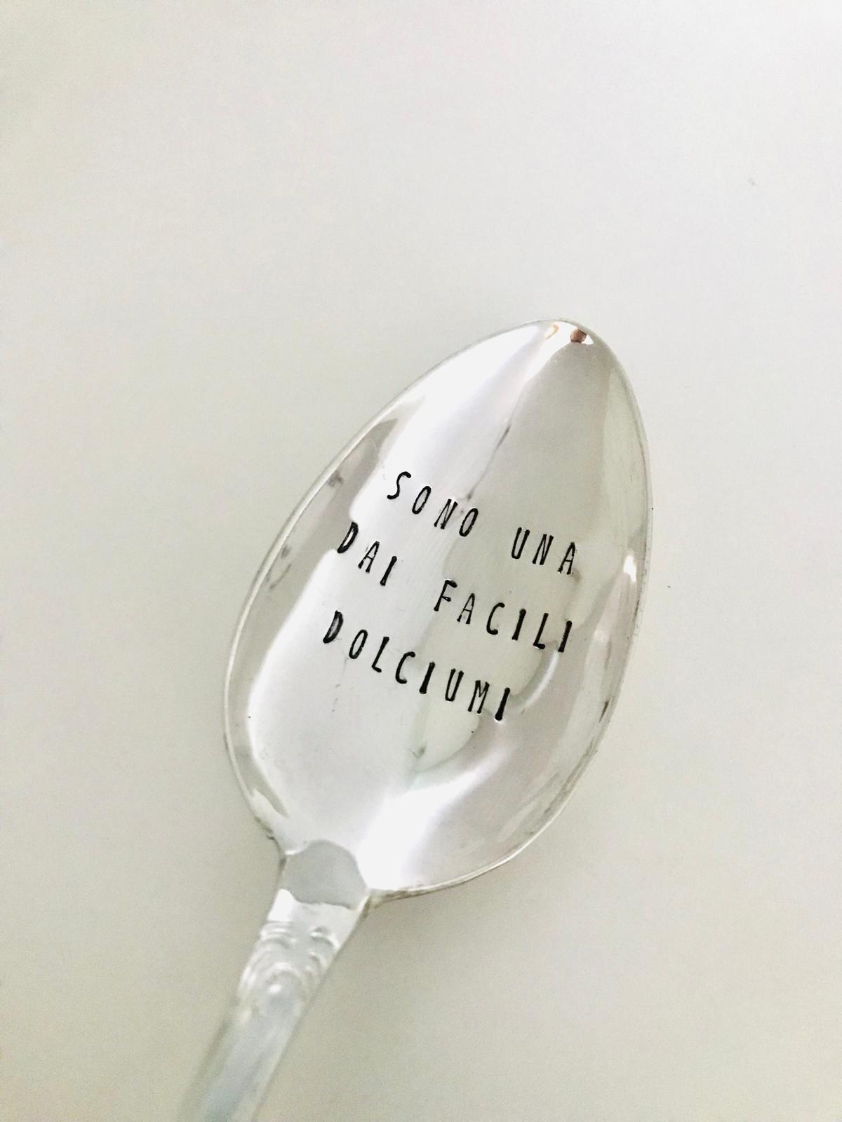 Vintage Silver Hand-stamped spoon