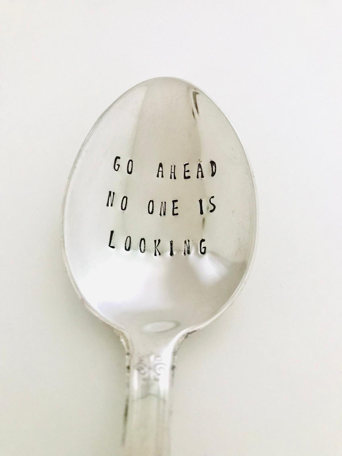 Vintage Silver Hand-stamped spoon