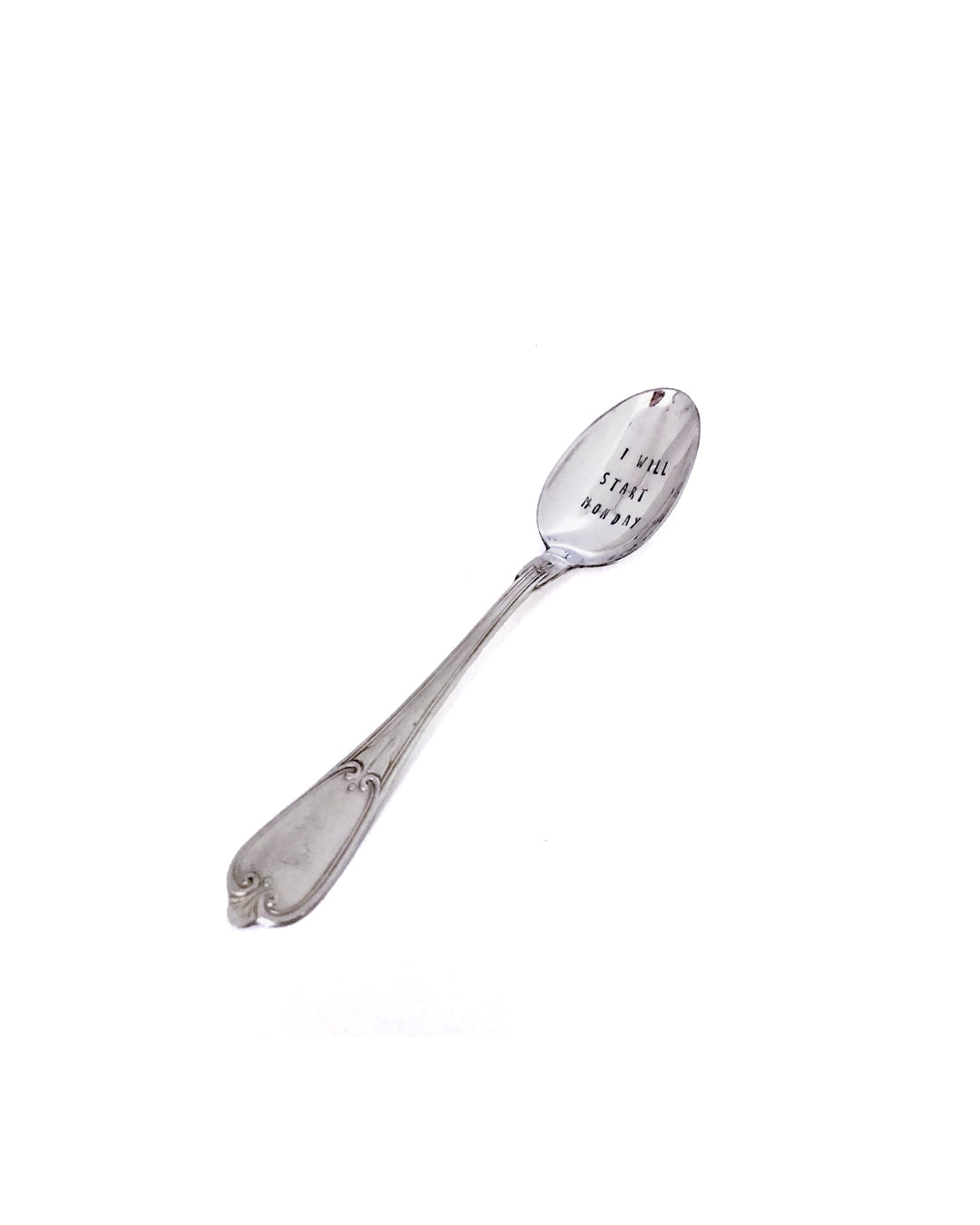 Hand stamped silver spoon - ophyeahspoon