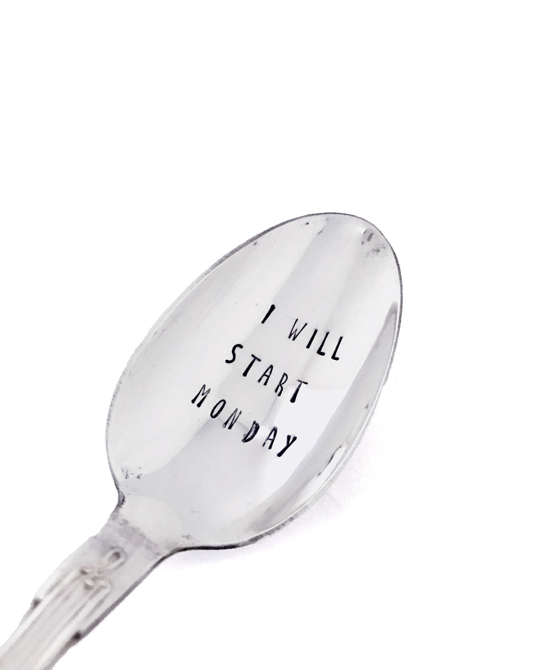 Hand stamped silver spoon - ophyeahspoon