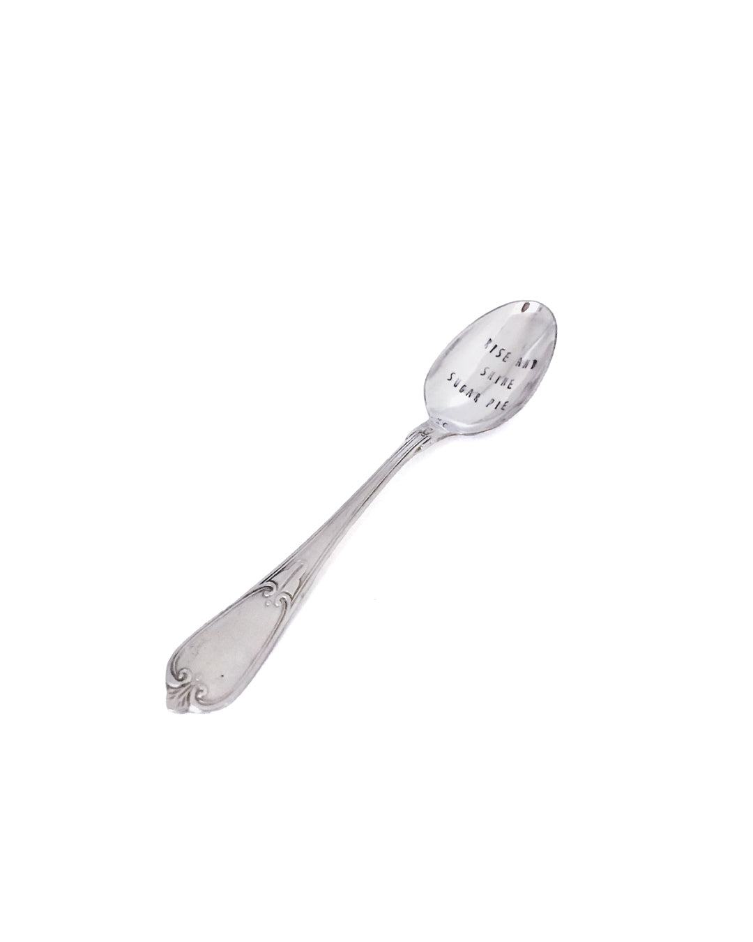 Hand stamped silver spoon - ophyeahspoon