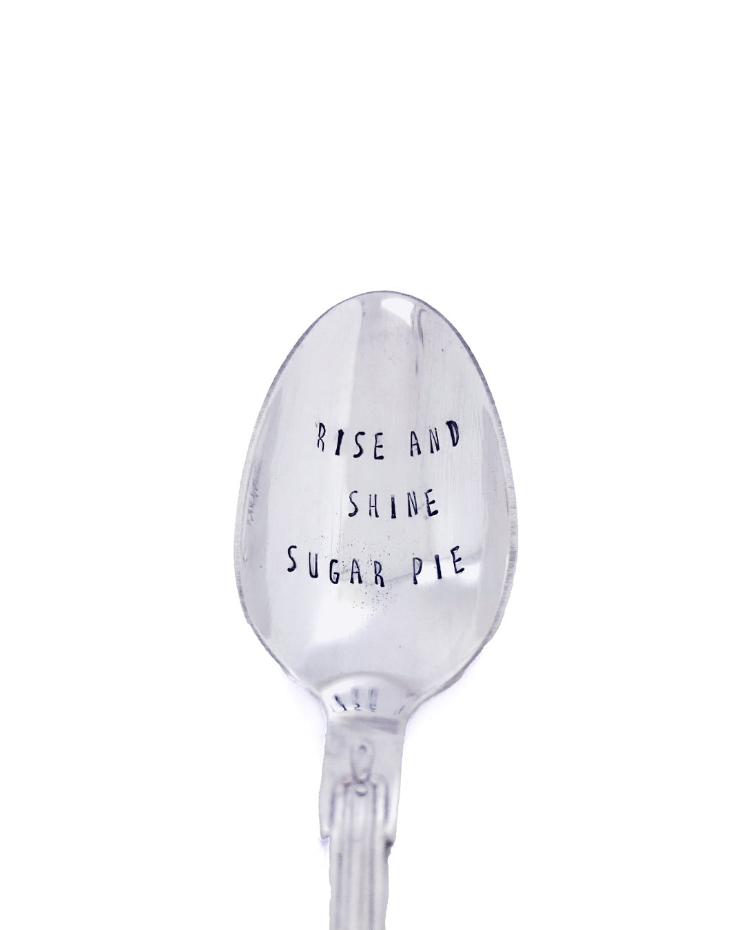 Hand stamped silver spoon - ophyeahspoon