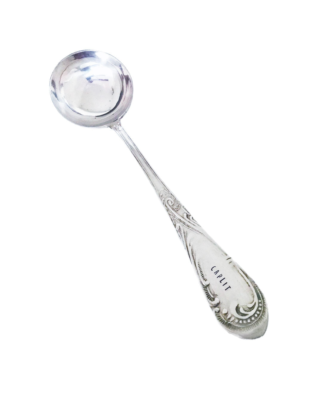 Personalizzato - Mestolo vintage in argento stampato a mano
