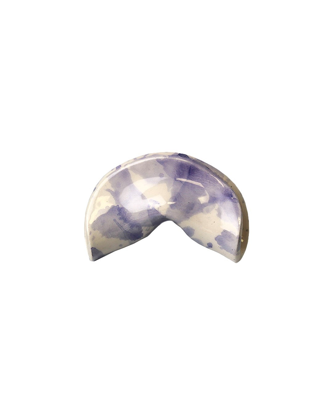 Handmade ceramic chopstick holder - fortune cookie - Ouimiel Ceramics