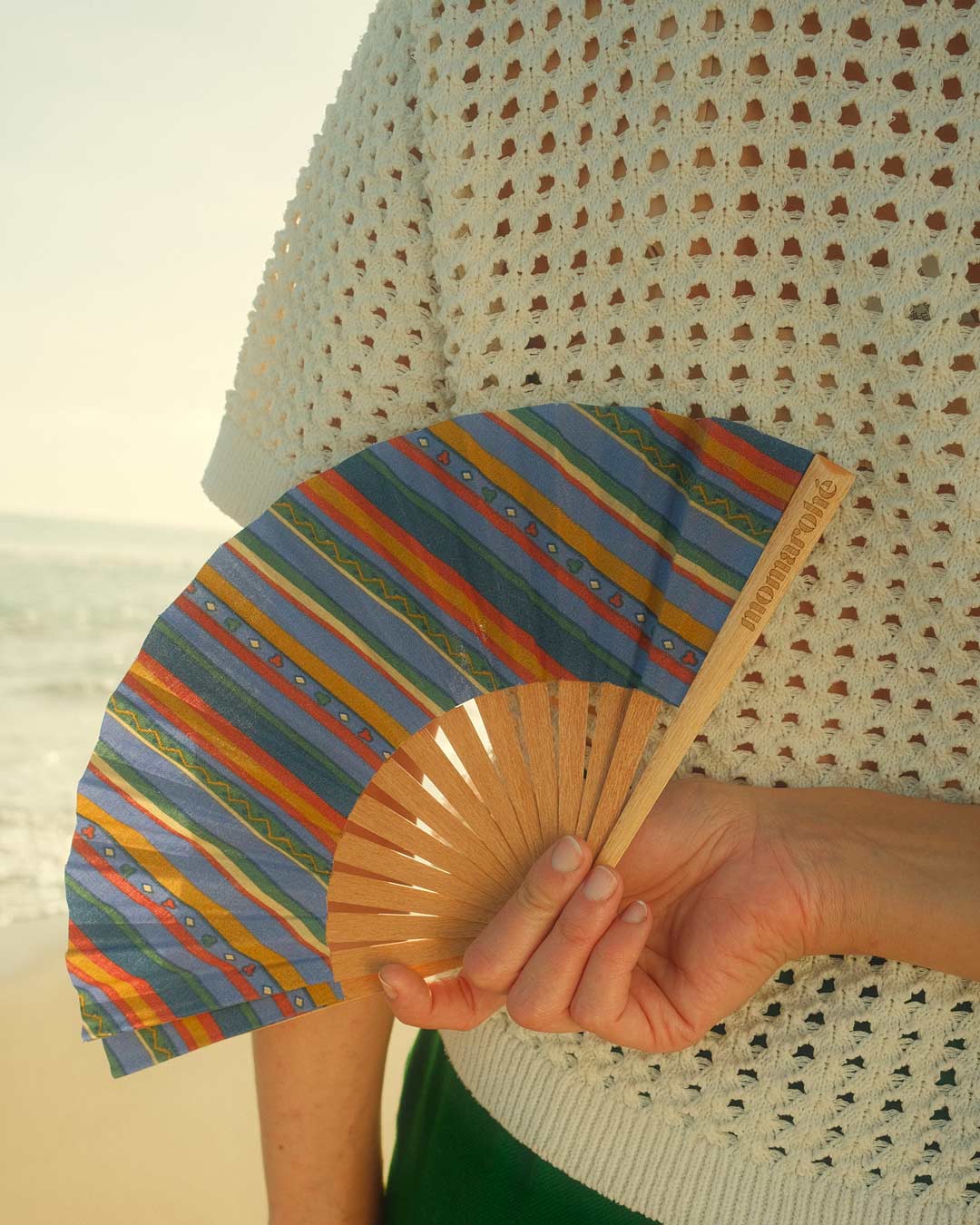 Fan Vintage Upcycled handmade handcrafted 