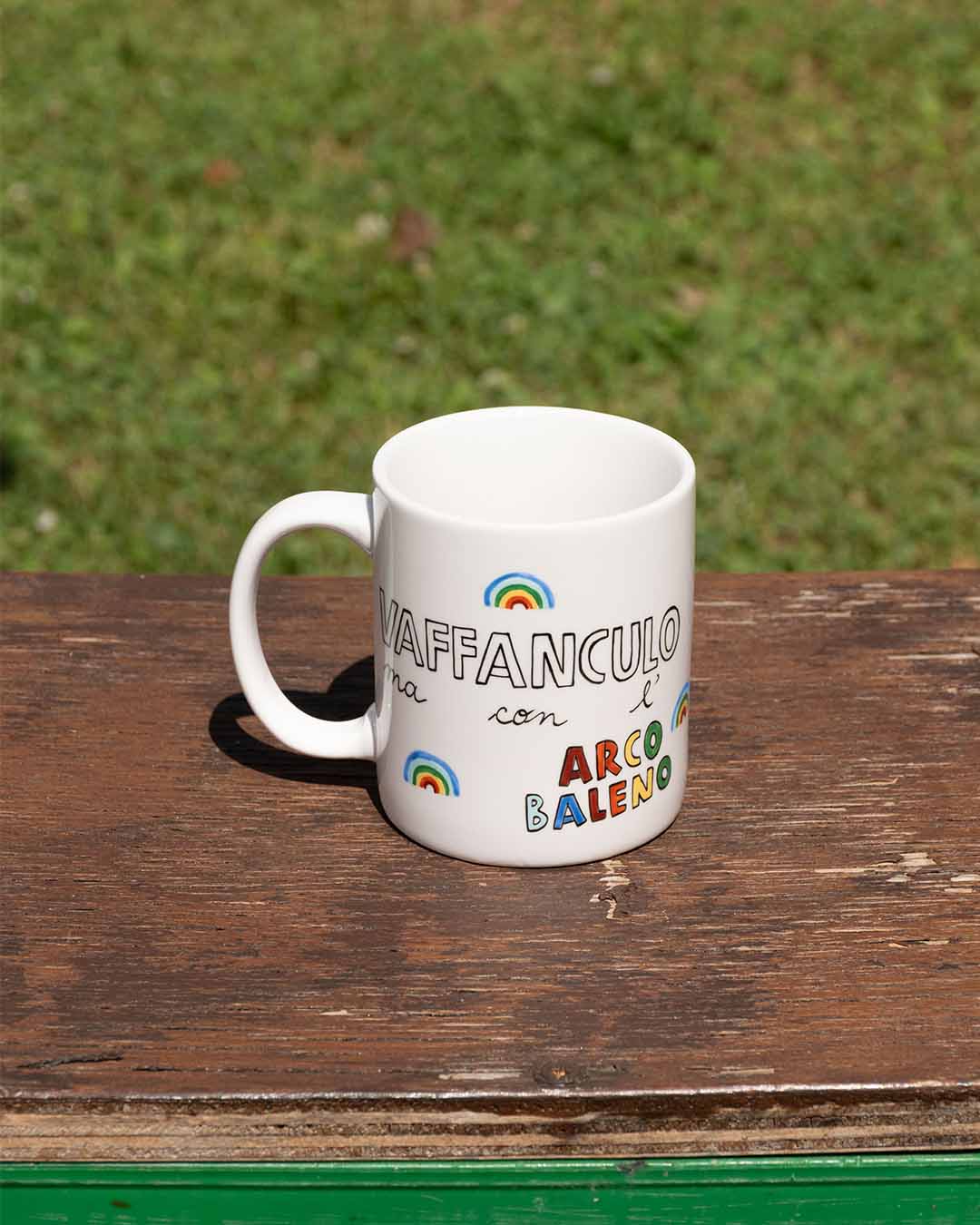 MUG Vaffanculo ma con l'arcobaleno