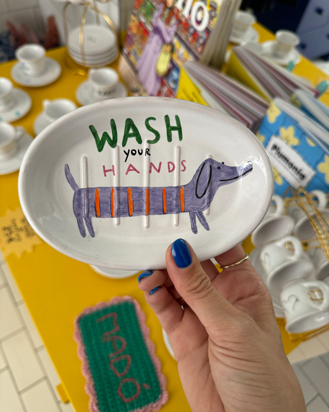 Porte-savon "Wash your Hands"