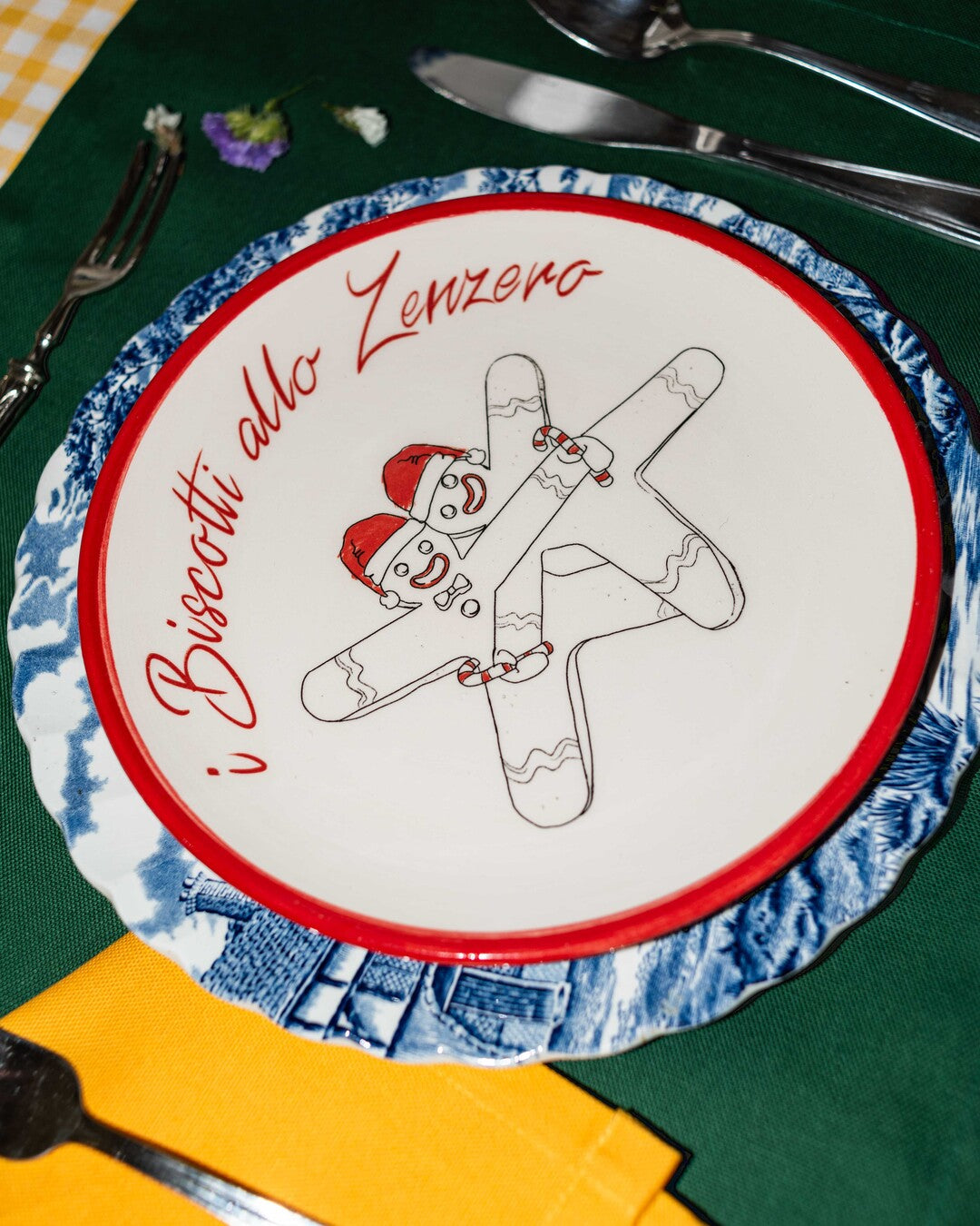 Biscotti allo zenzero plate